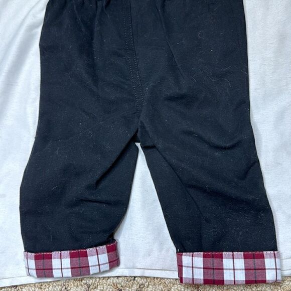 Tommy Bahama 2 Piece Plaid Overall Set. Size 3 Months. - Picture 8 of 8